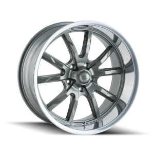 Ridler – 650 – Grey – 15″x7″ 0mm – Summer Wheels – 650-5765G